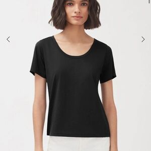 Cuyana Pima Scoop Neck Tee